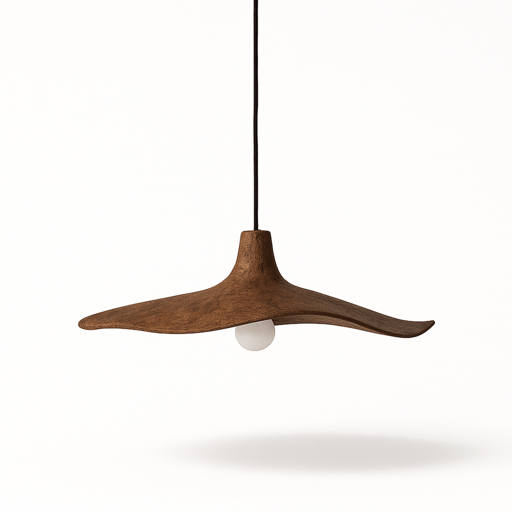 Japandi Perforated Brass Pendant Light – Siraj - Japandi