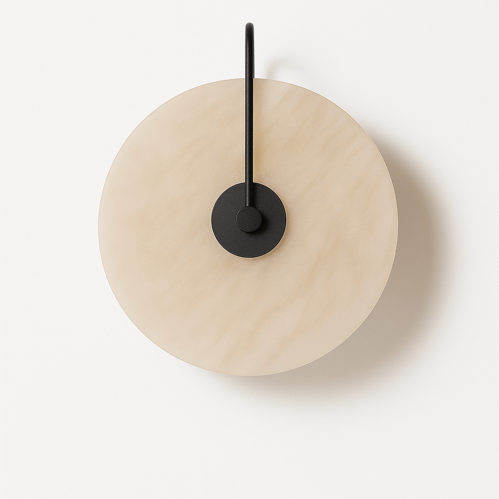 Japandi Sculpted Alabaster Wall Lamp – Sivac - Japandi