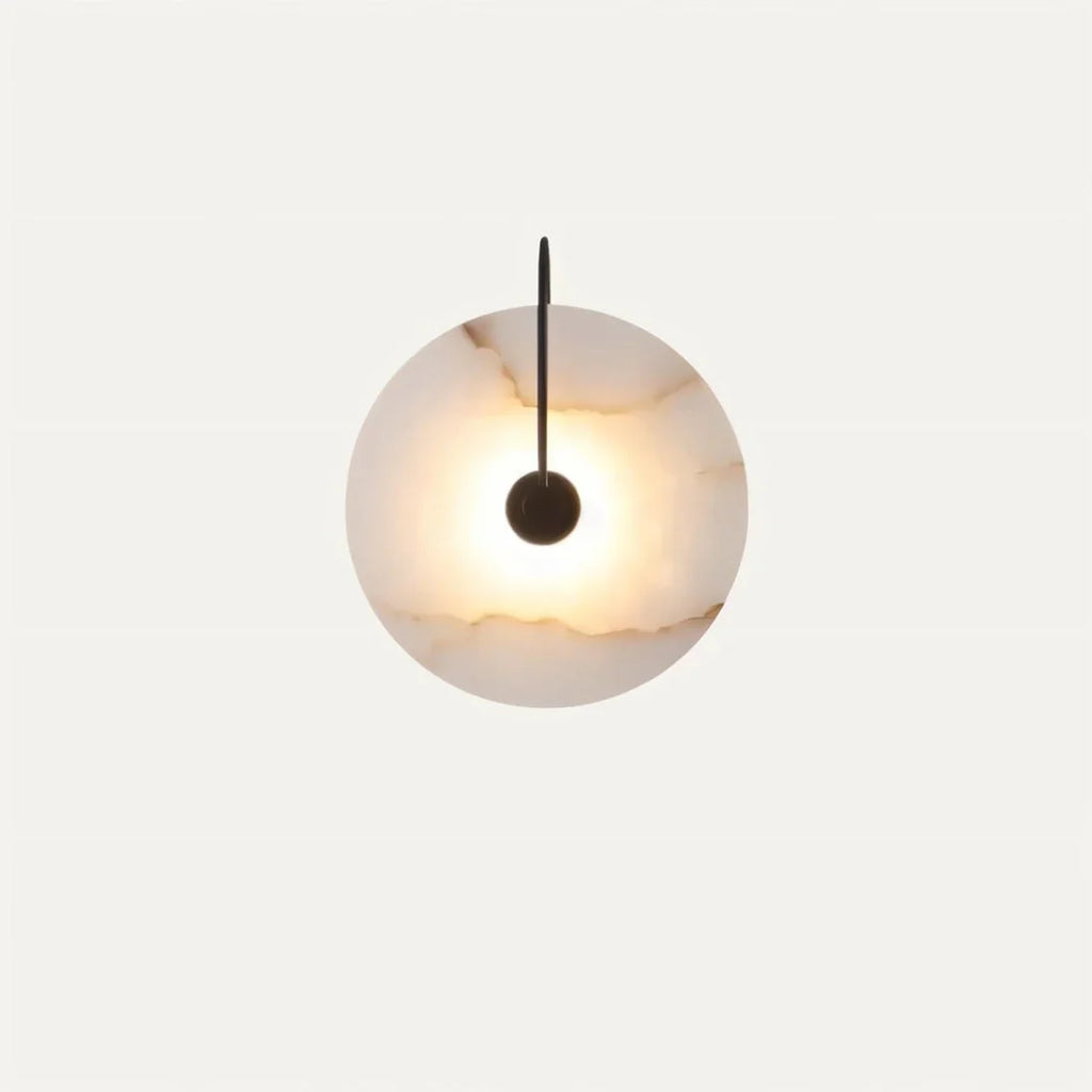 Japandi Sculpted Alabaster Wall Lamp – Sivac - Japandi