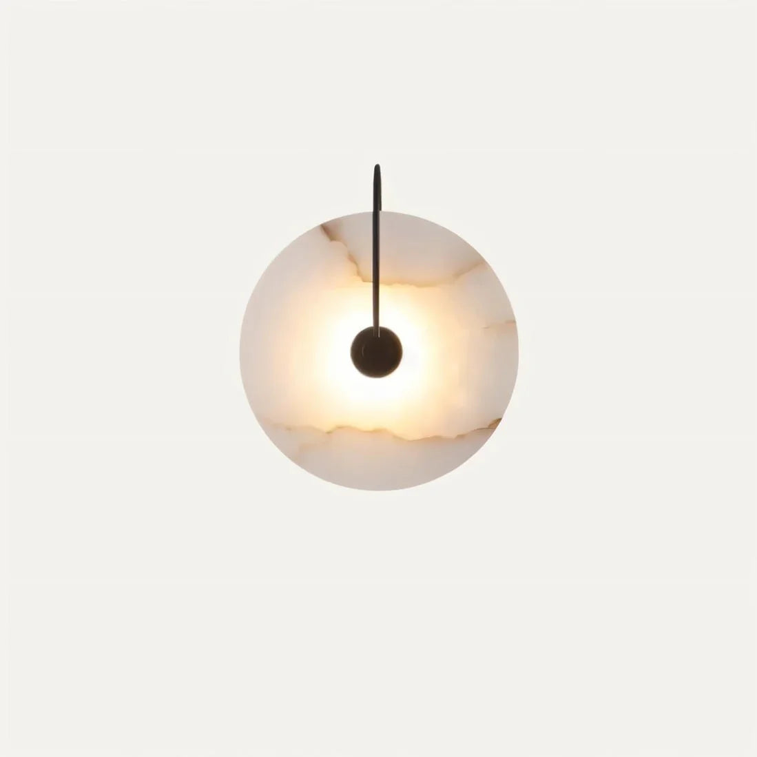 Japandi Sculpted Alabaster Wall Lamp – Sivac - Japandi