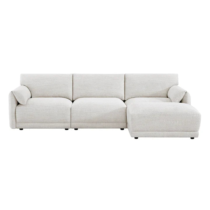 Japandi Modular Sectional with Ottoman - Japandi