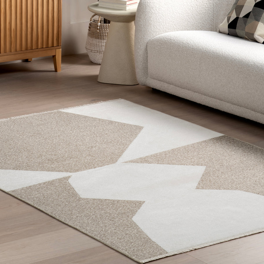 Japandi Geometric Reversible Rug - Japandi