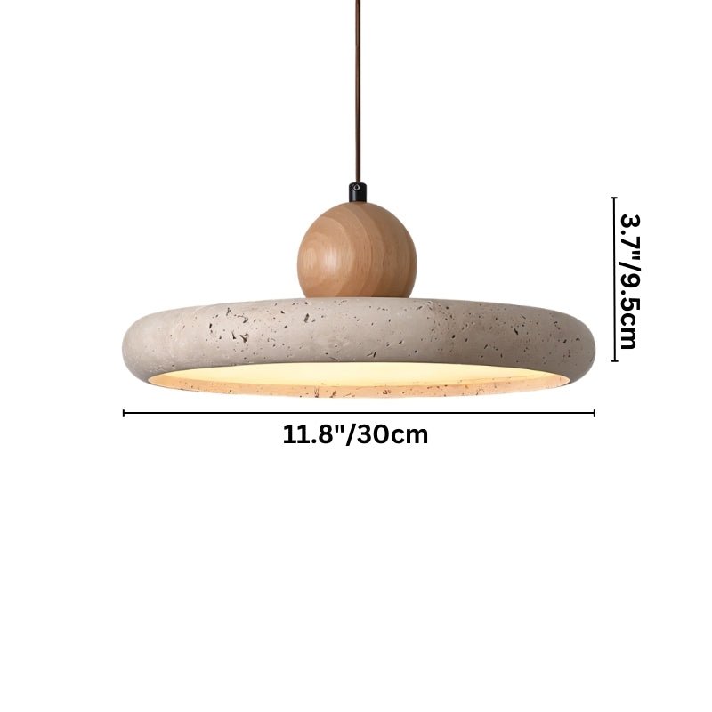 Japandi Round Minimalist Pendant Light – Tuvra - Japandi