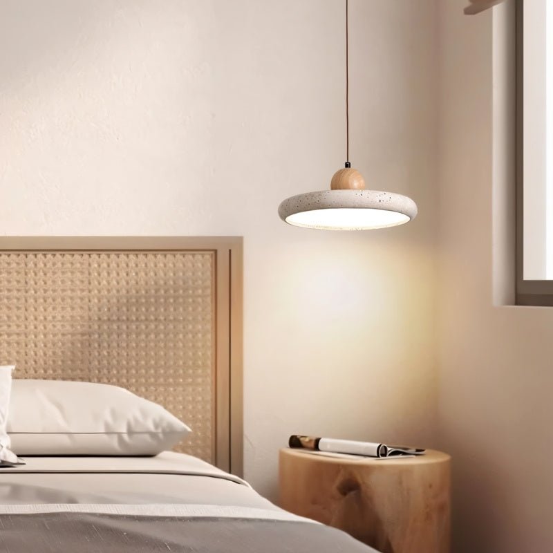 Japandi Round Minimalist Pendant Light – Tuvra - Japandi