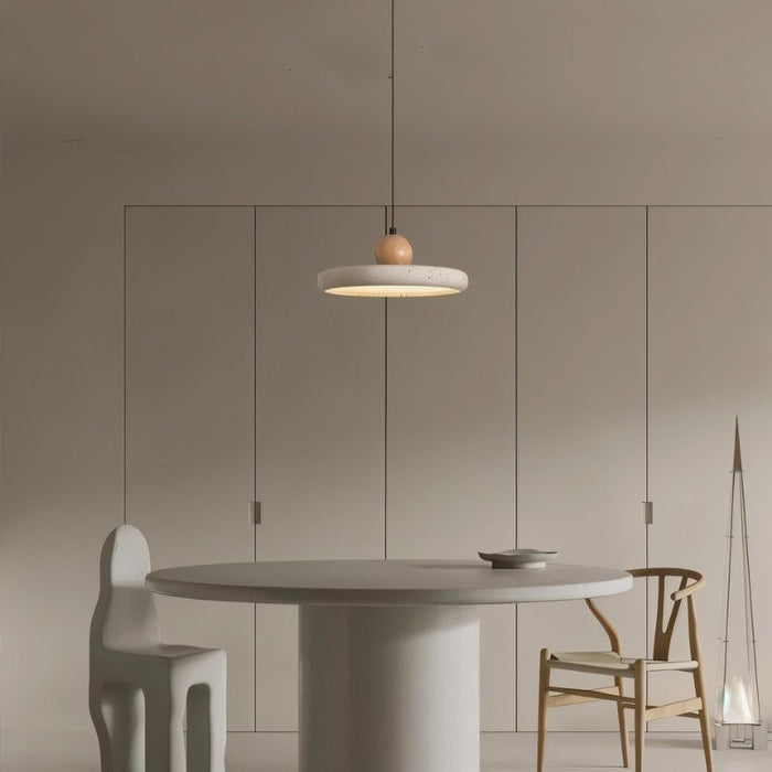 Japandi Round Minimalist Pendant Light – Tuvra - Japandi