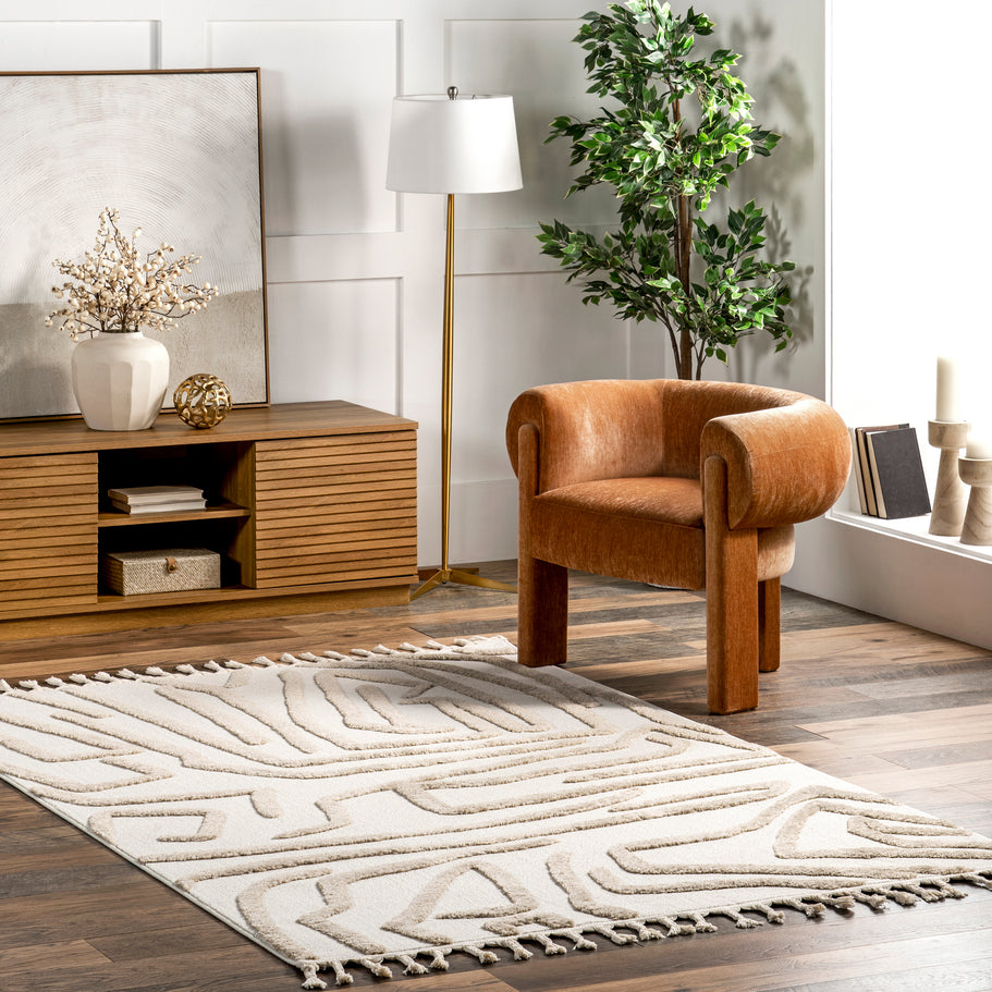 Japandi Abstract Art Rug - Japandi
