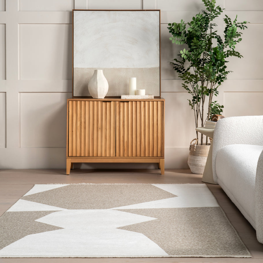 Japandi Geometric Reversible Rug - Japandi
