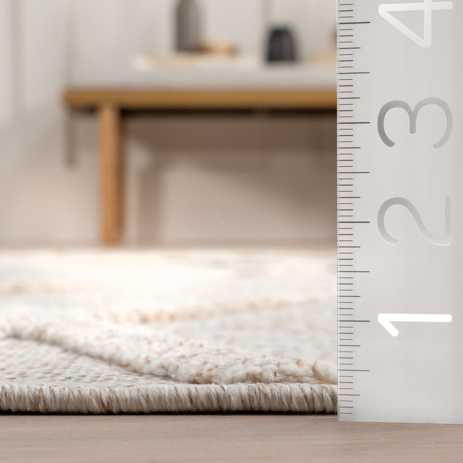 Japandi Ivory Trellis Rug - Japandi
