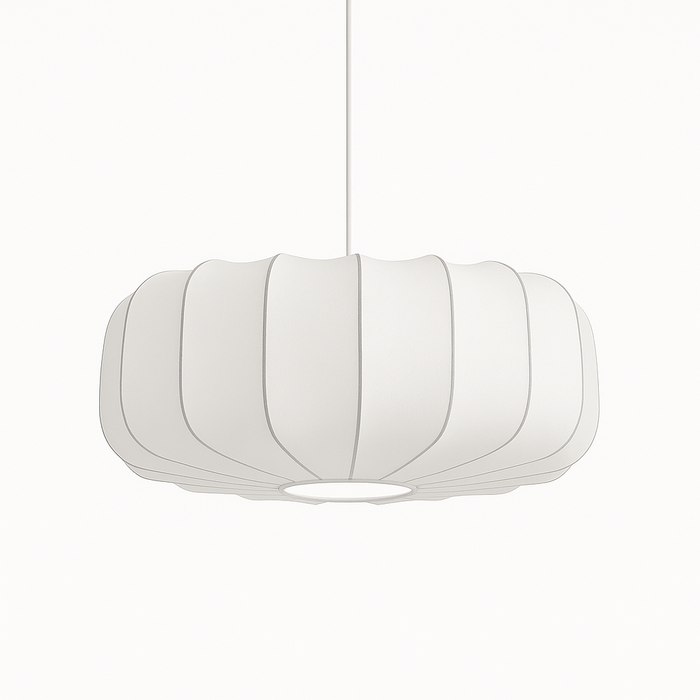 Japandi Textured Glass Pendant Light – Valma - Japandi