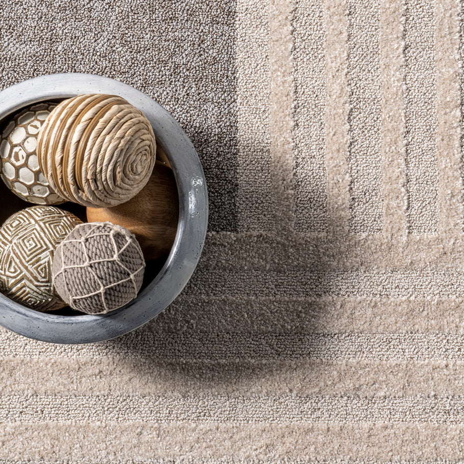 Japandi Modern Striped Rug - Japandi