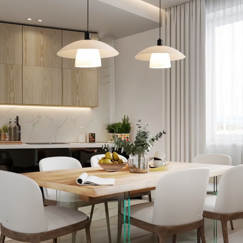 Japandi Industrial Cylinder Pendant Light – Vexon - Japandi