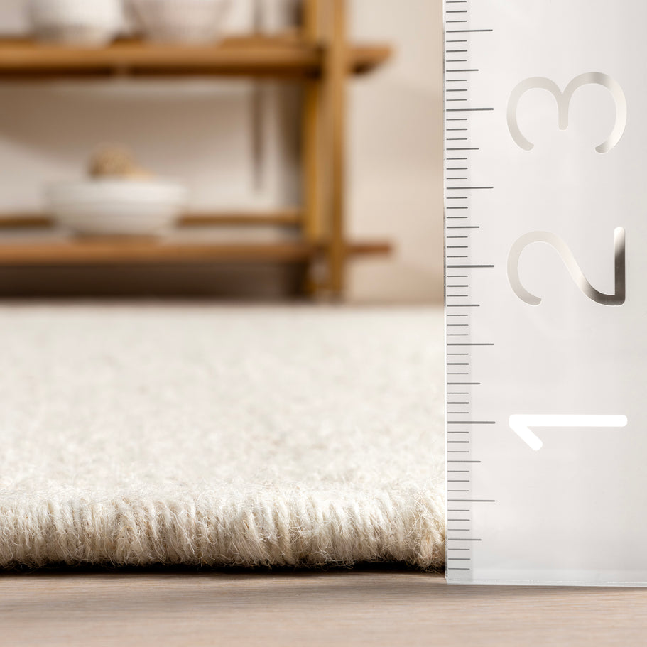 Japandi Rust Striped Fringed Rug - Japandi
