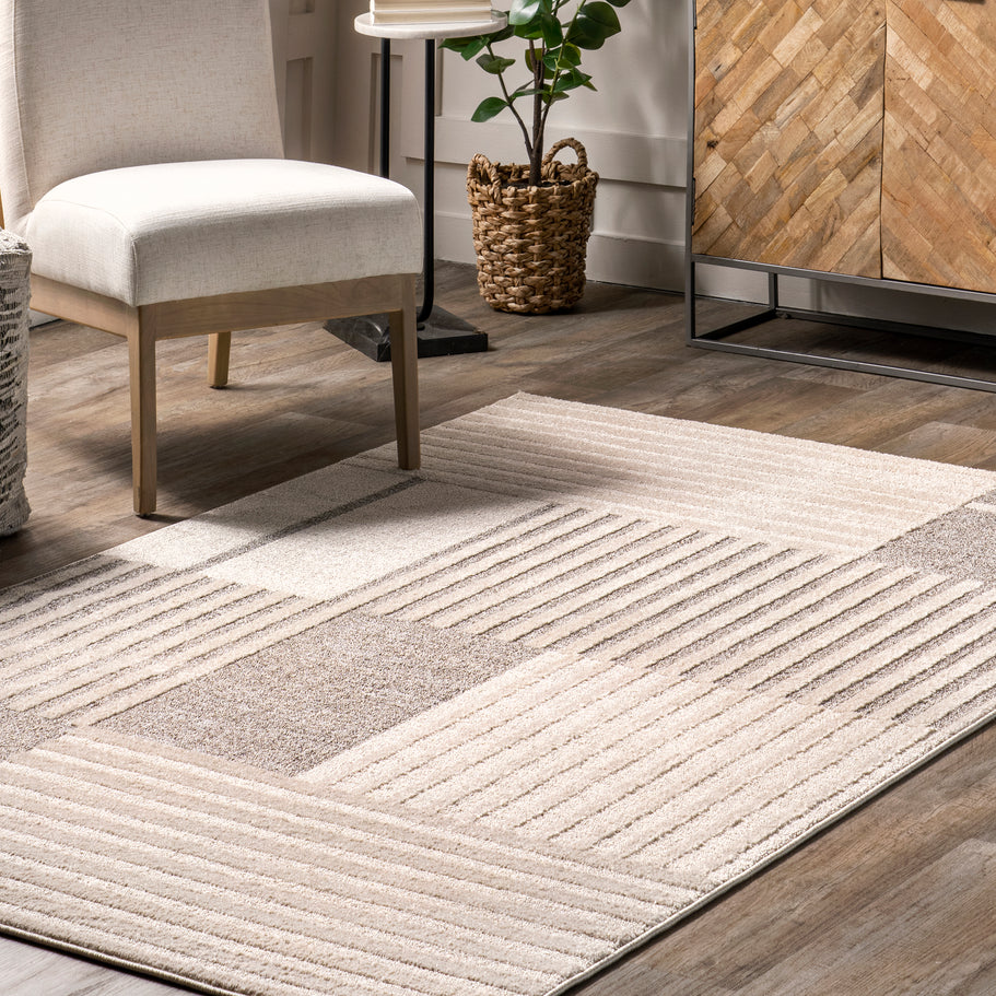 Japandi Modern Striped Rug - Japandi