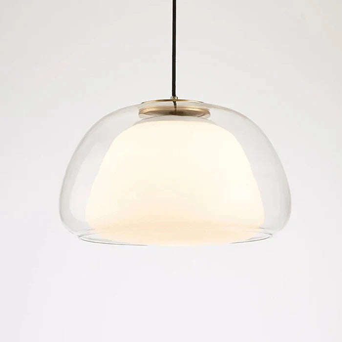 Japandi Glass Globe Pendant Light – Zabda - Japandi