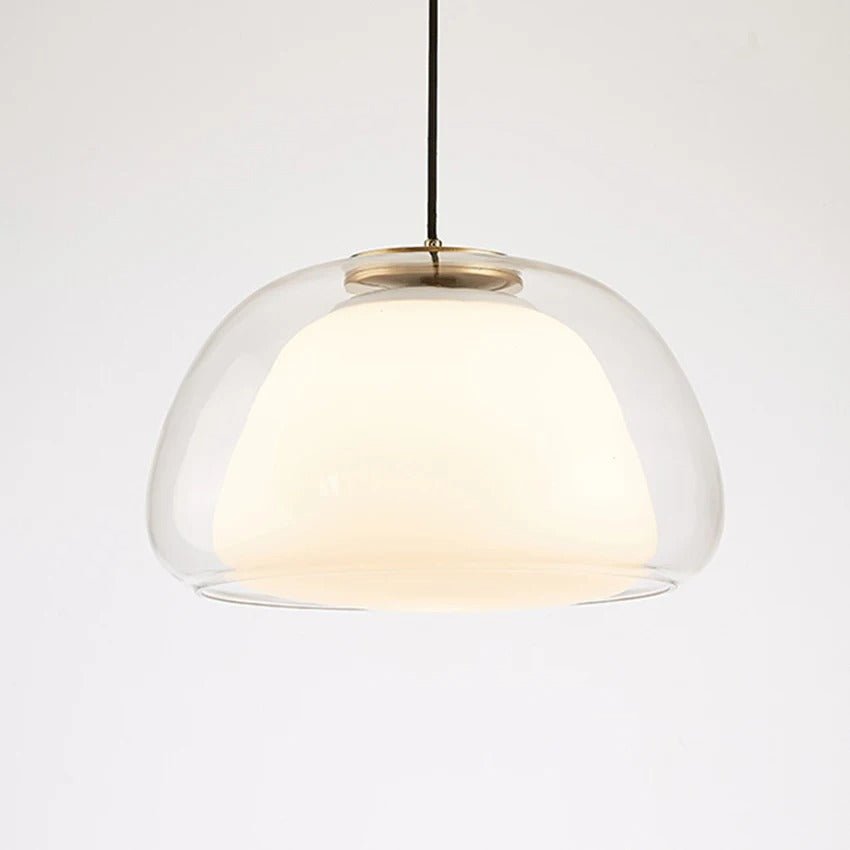 Japandi Glass Globe Pendant Light – Zabda - Japandi