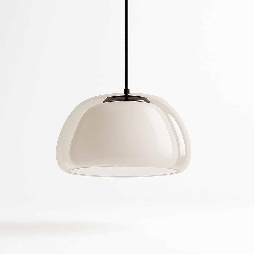 Japandi Glass Globe Pendant Light – Zabda - Japandi