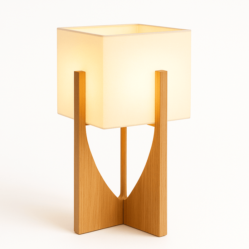 Japandi Sculptural Stone Table Lamp – Zenic - Japandi