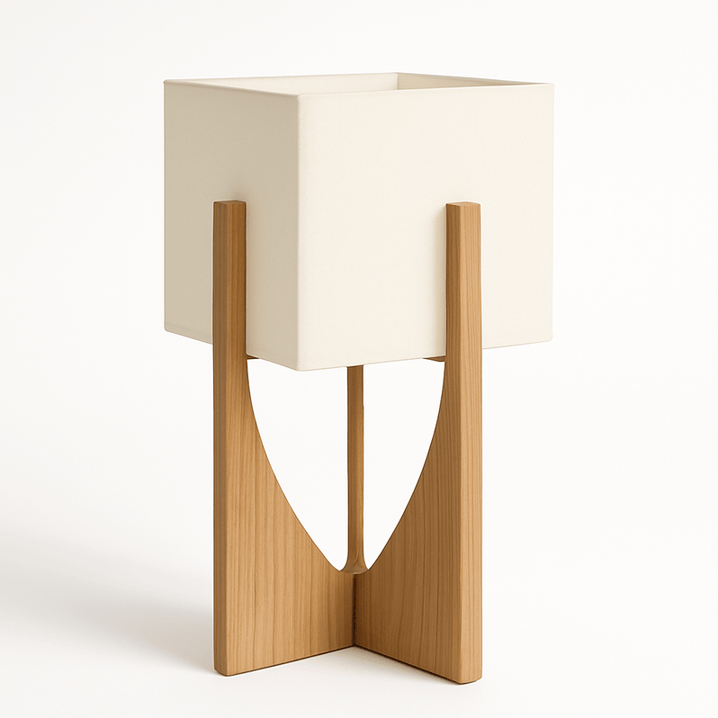 Japandi Sculptural Stone Table Lamp – Zenic - Japandi