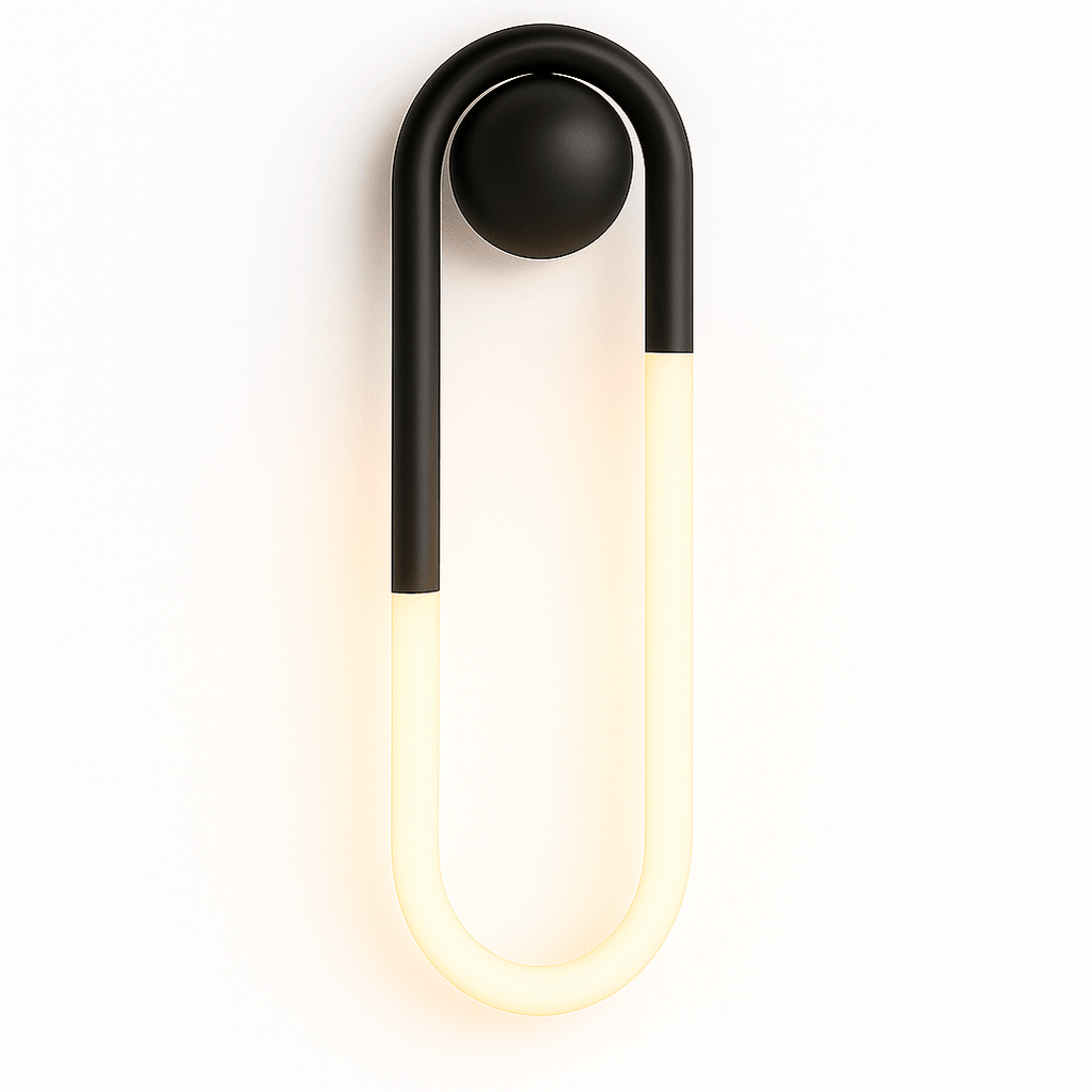 Japandi Minimalist Curved Metal Wall Lamp – Zenn - Japandi