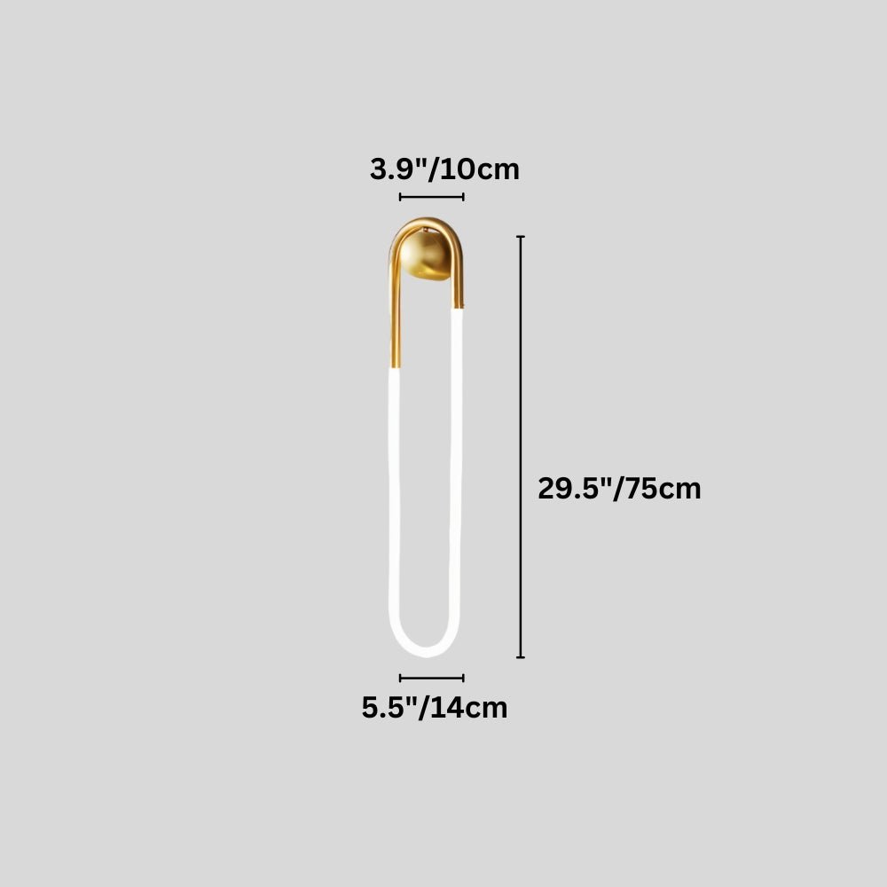 Japandi Minimalist Curved Metal Wall Lamp – Zenn - Japandi