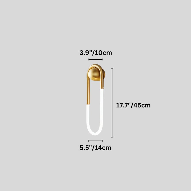 Japandi Minimalist Curved Metal Wall Lamp – Zenn - Japandi