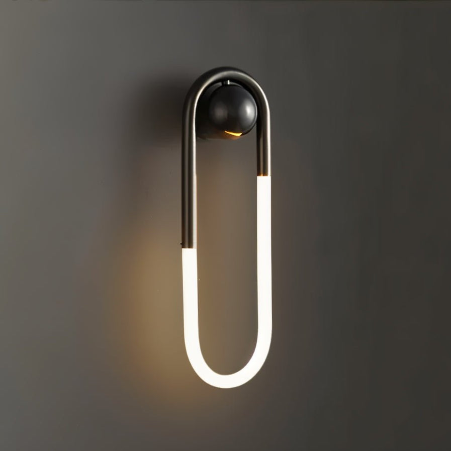 Japandi Minimalist Curved Metal Wall Lamp – Zenn - Japandi