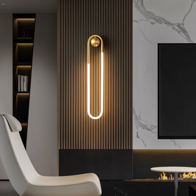 Japandi Minimalist Curved Metal Wall Lamp – Zenn - Japandi