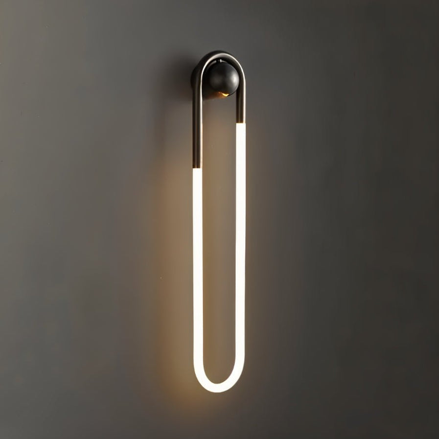 Japandi Minimalist Curved Metal Wall Lamp – Zenn - Japandi
