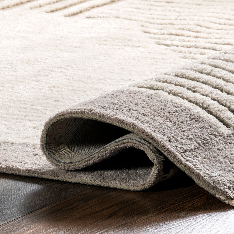 Japandi Wedged Striped Rug - Japandi