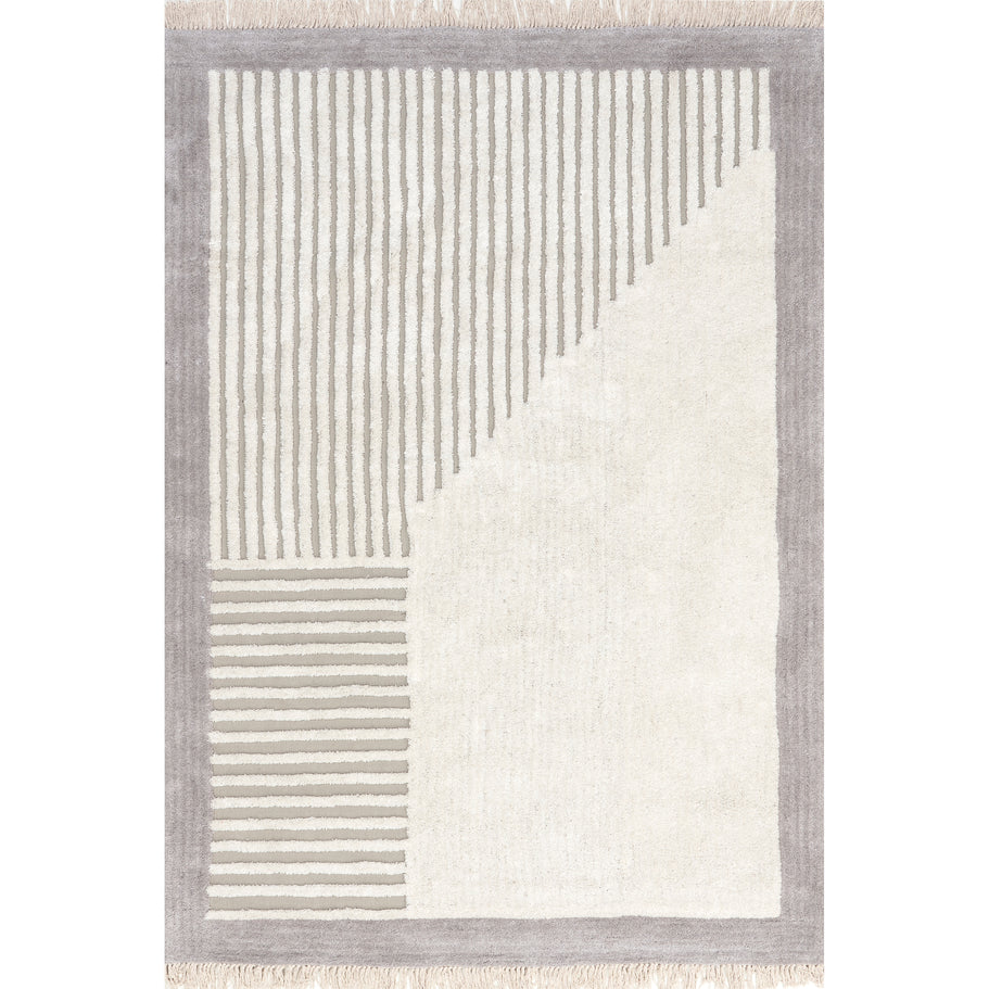 Japandi Wedged Striped Rug - Japandi